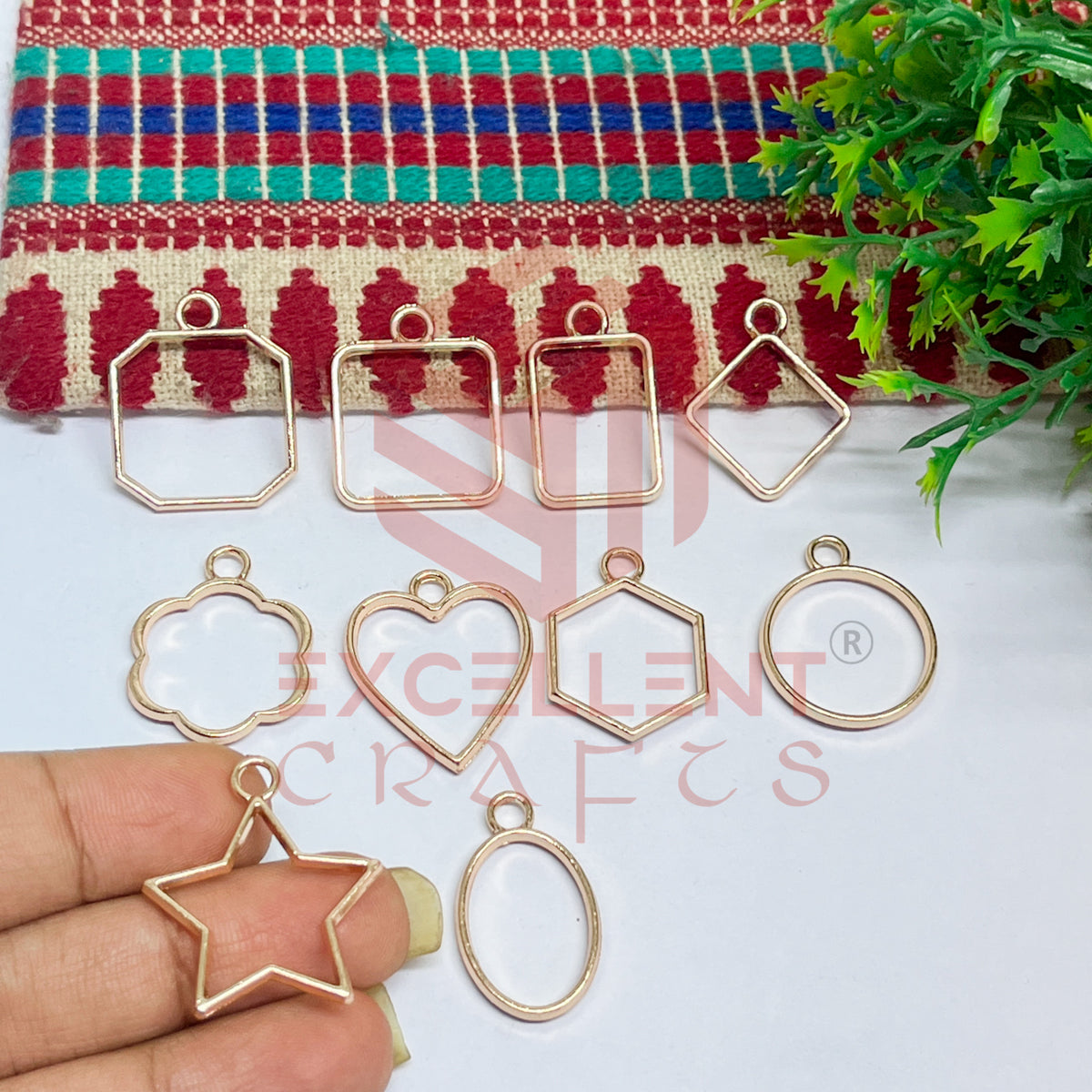 Mini mix Pendant Bezel set