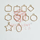 Mini mix Pendant Bezel set