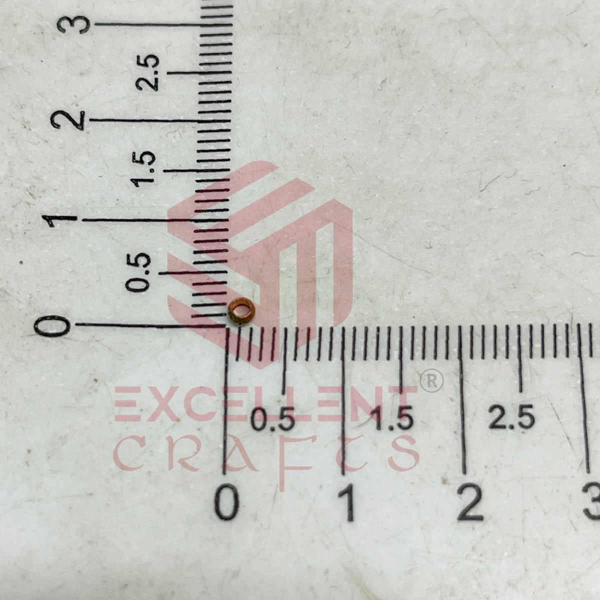 2.5mm Brass Crimp Beads-100 Pcs Pack