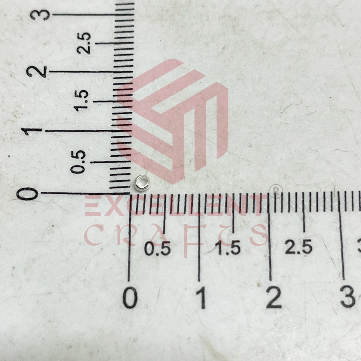 2.5mm Brass Crimp Beads-100 Pcs Pack