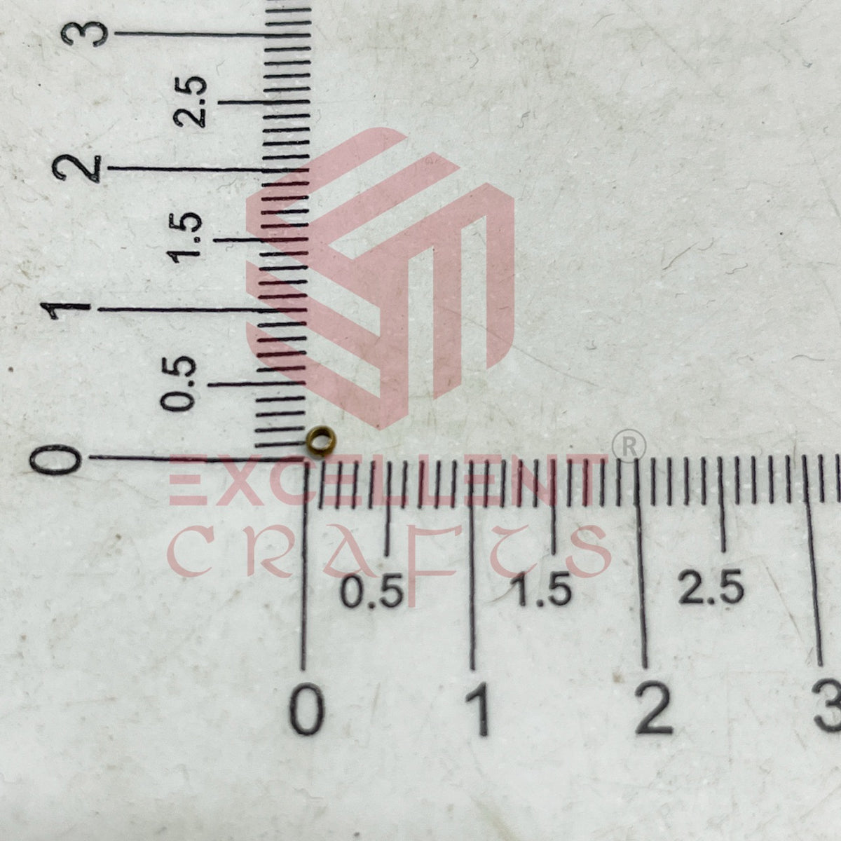 2mm Brass Crimp Beads-100 Pcs Pack