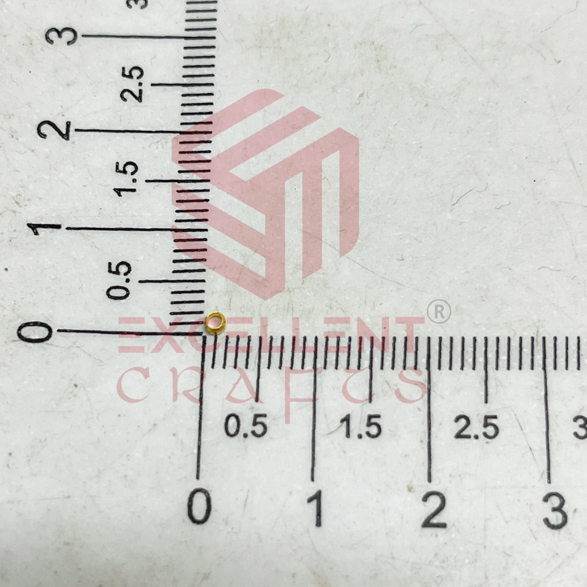 2mm Brass Crimp Beads-100 Pcs Pack
