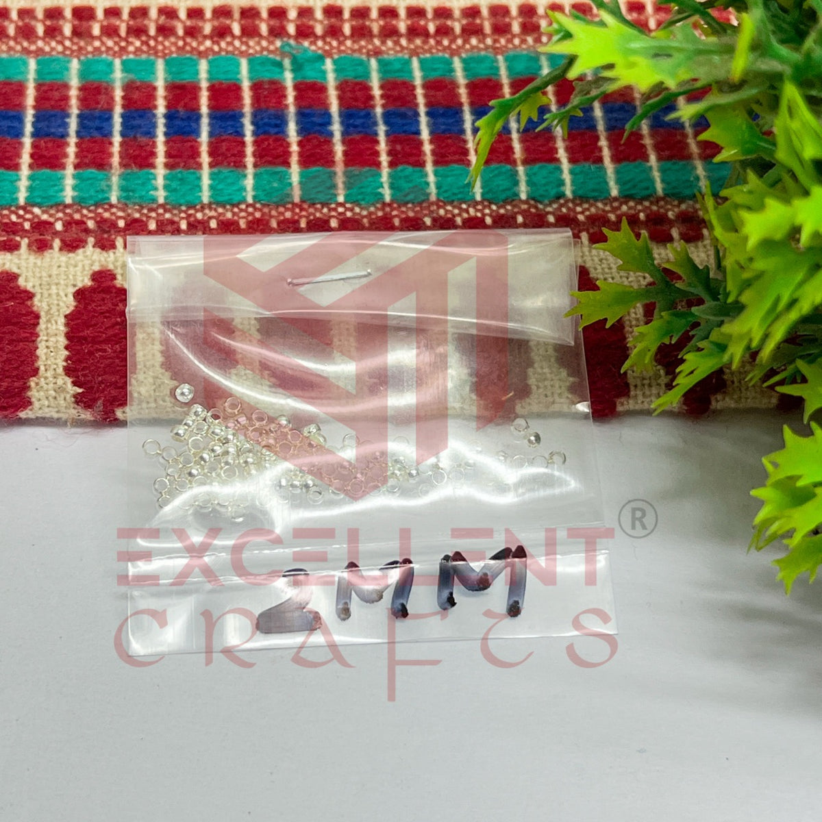 2mm Brass Crimp Beads-100 Pcs Pack