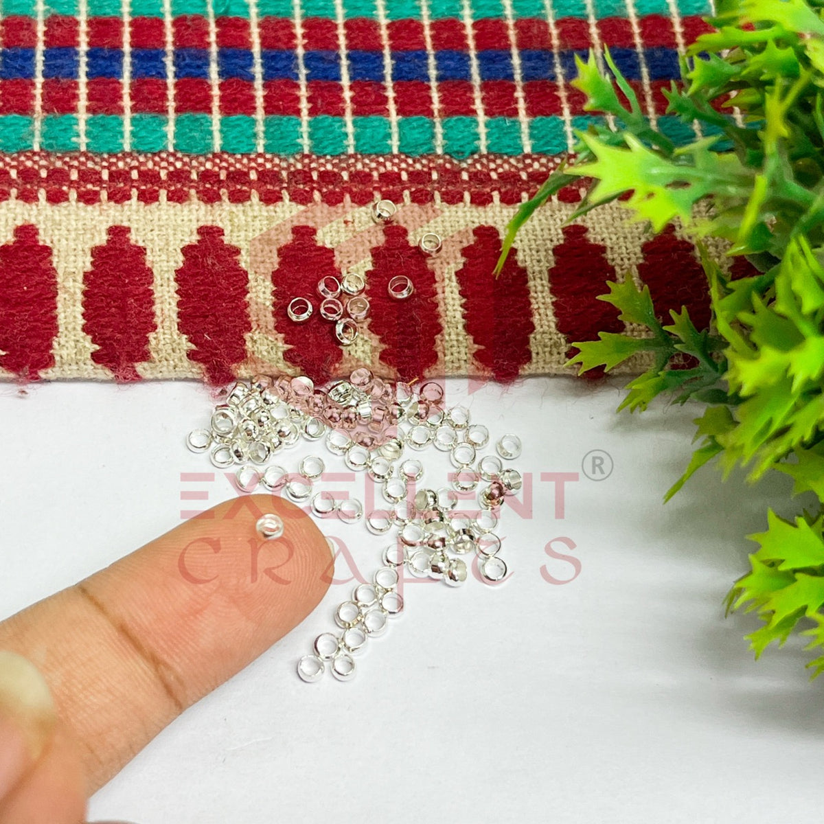 3mm Brass Crimp Beads-100 Pcs Pack