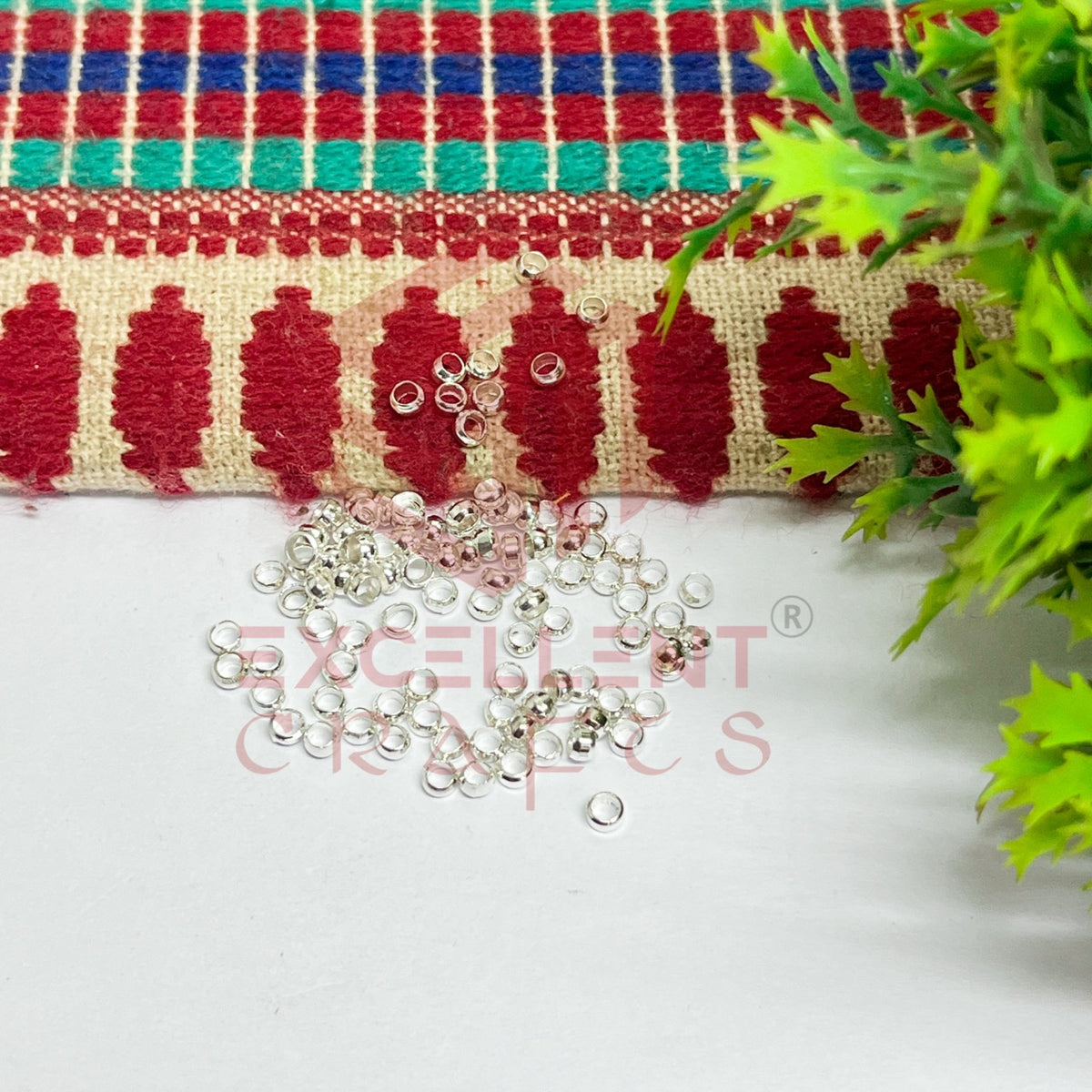 3mm Brass Crimp Beads-100 Pcs Pack