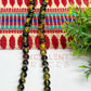 8mm Double Color Crackle Beads Black and Yellow