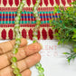 8mm Double Color Crackle Beads Light green and White