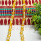 8mm Double Color Crackle Beads Yellow and White