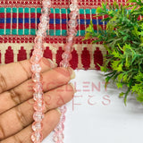 8mm Baby Pink Color Crackle Beads