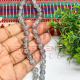 8mm Grey Color Crackle Beads
