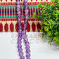 8mm Violet Color Round Crackle Beads