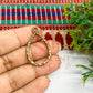 Tear Drop Geometric Texture Pendant Bezel