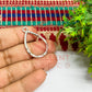 Tear Drop Geometric Texture Pendant Bezel