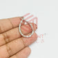 Tear Drop Geometric Texture Pendant Bezel