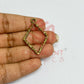 Diamond Shape Geometric Texture Pendant Bezel