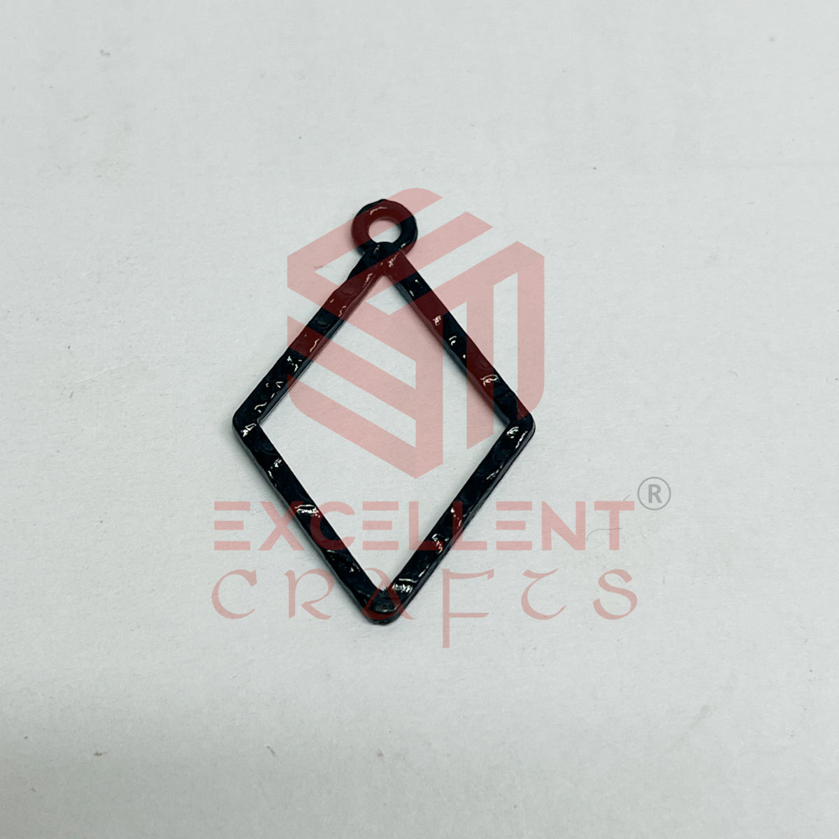 Diamond Shape Geometric Texture Pendant Bezel