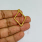 Diamond Shape Geometric Texture Pendant Bezel
