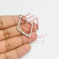 Diamond Shape Geometric Texture Pendant Bezel