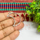 Half Moon Shape Geometric Texture Pendant Bezel