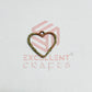 Heart Shape Geometric Texture Pendant Bezel
