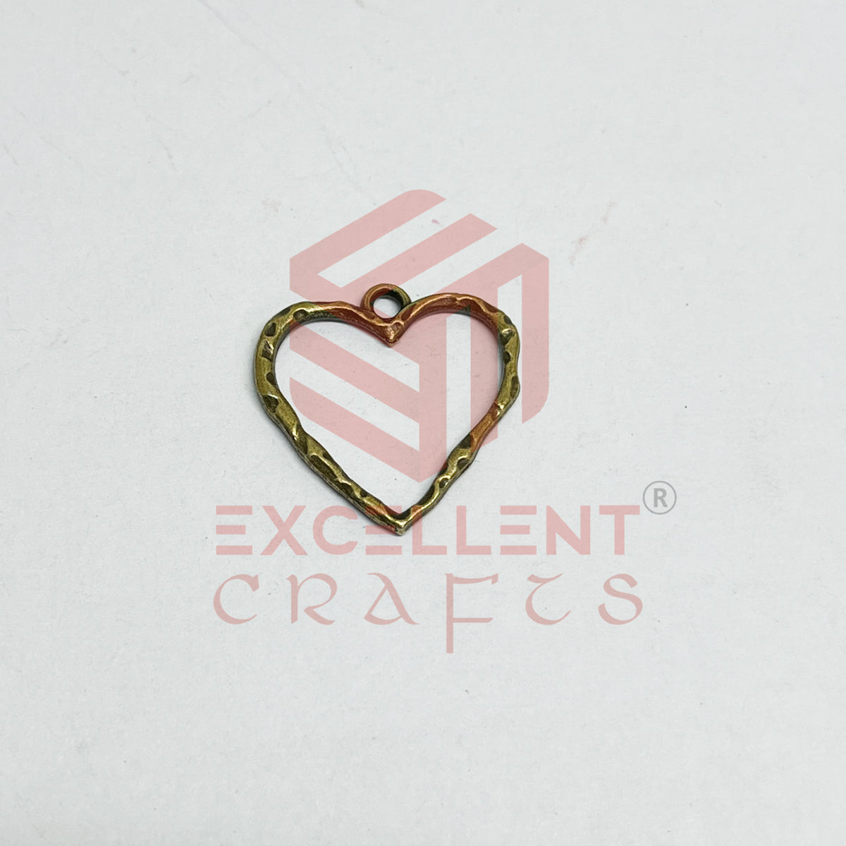 Heart Shape Geometric Texture Pendant Bezel