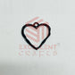 Heart Shape Geometric Texture Pendant Bezel