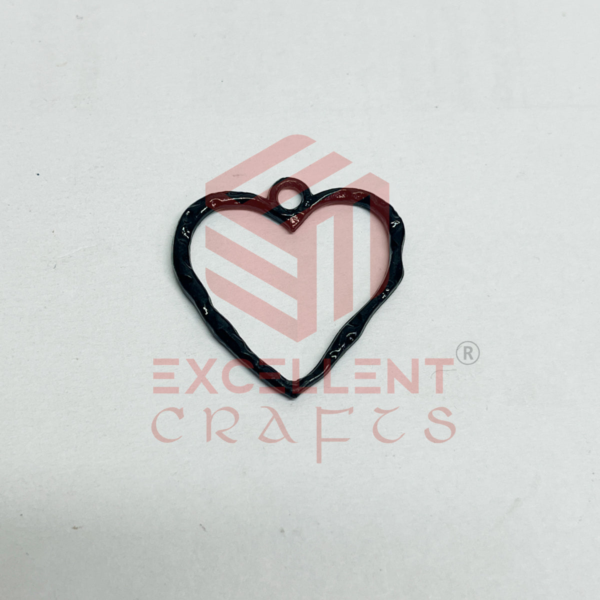 Heart Shape Geometric Texture Pendant Bezel