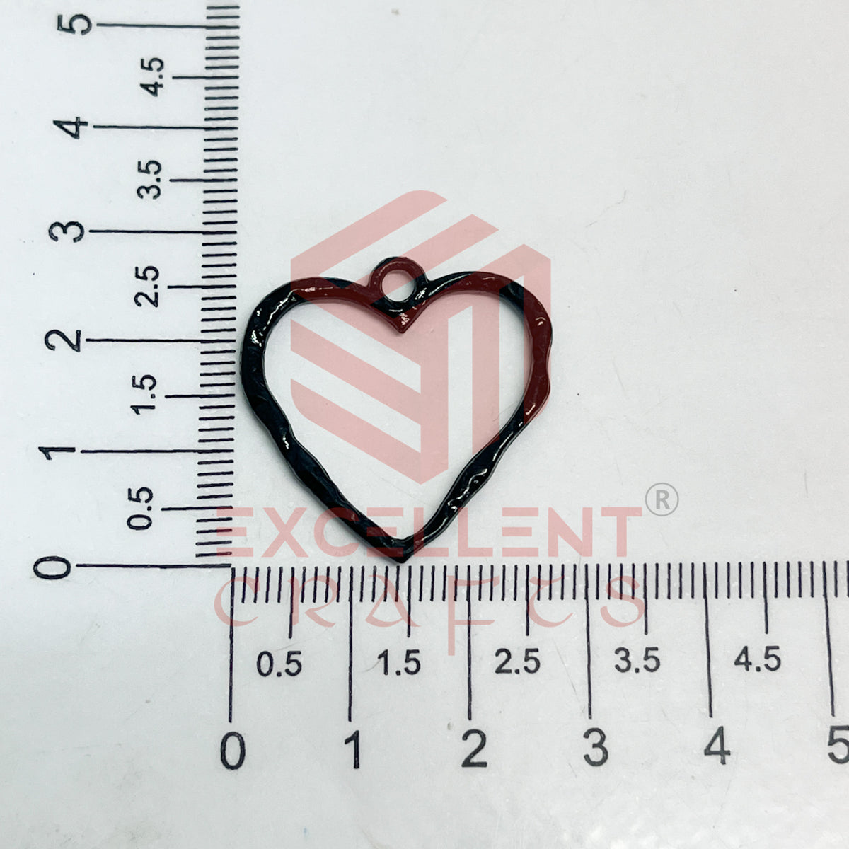 Heart Shape Geometric Texture Pendant Bezel