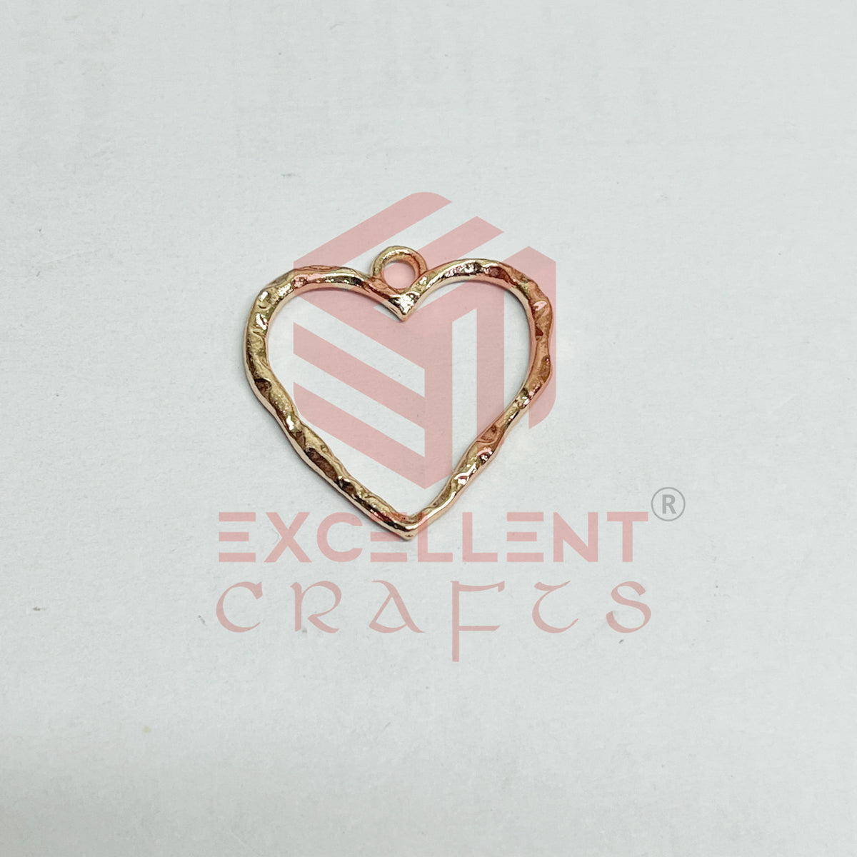 Heart Shape Geometric Texture Pendant Bezel