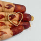 Heart Shape Geometric Texture Pendant Bezel