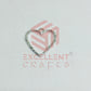 Heart Shape Geometric Texture Pendant Bezel