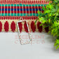 Long Rectangle Shape Geometric Texture Pendant Bezel
