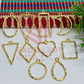Mix Shapes Geometric Texture Pendant Bezel Set