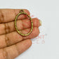 Oval Shape Geometric Texture Pendant Bezel