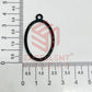 Oval Shape Geometric Texture Pendant Bezel