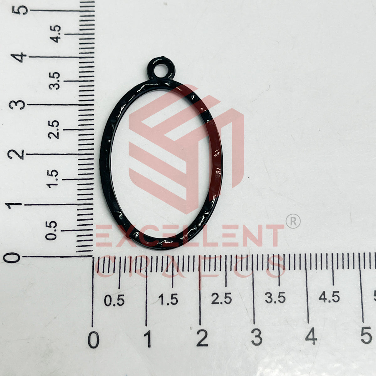 Oval Shape Geometric Texture Pendant Bezel