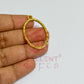 Oval Shape Geometric Texture Pendant Bezel