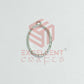 Oval Shape Geometric Texture Pendant Bezel