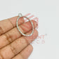 Oval Shape Geometric Texture Pendant Bezel