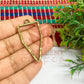 Pentagon Shape Geometric Texture Pendant Bezel