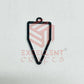 Pentagon Shape Geometric Texture Pendant Bezel