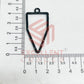 Pentagon Shape Geometric Texture Pendant Bezel