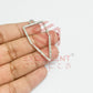 Pentagon Shape Geometric Texture Pendant Bezel