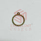 Round Shape Geometric Texture Pendant Bezel
