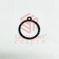 Round Shape Geometric Texture Pendant Bezel