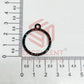 Round Shape Geometric Texture Pendant Bezel