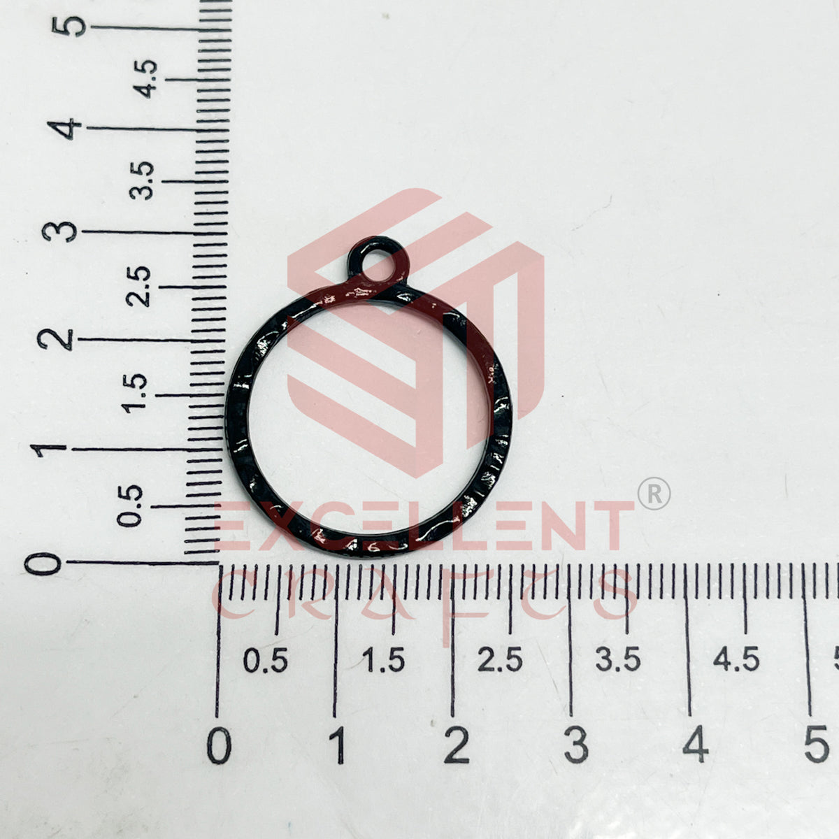 Round Shape Geometric Texture Pendant Bezel