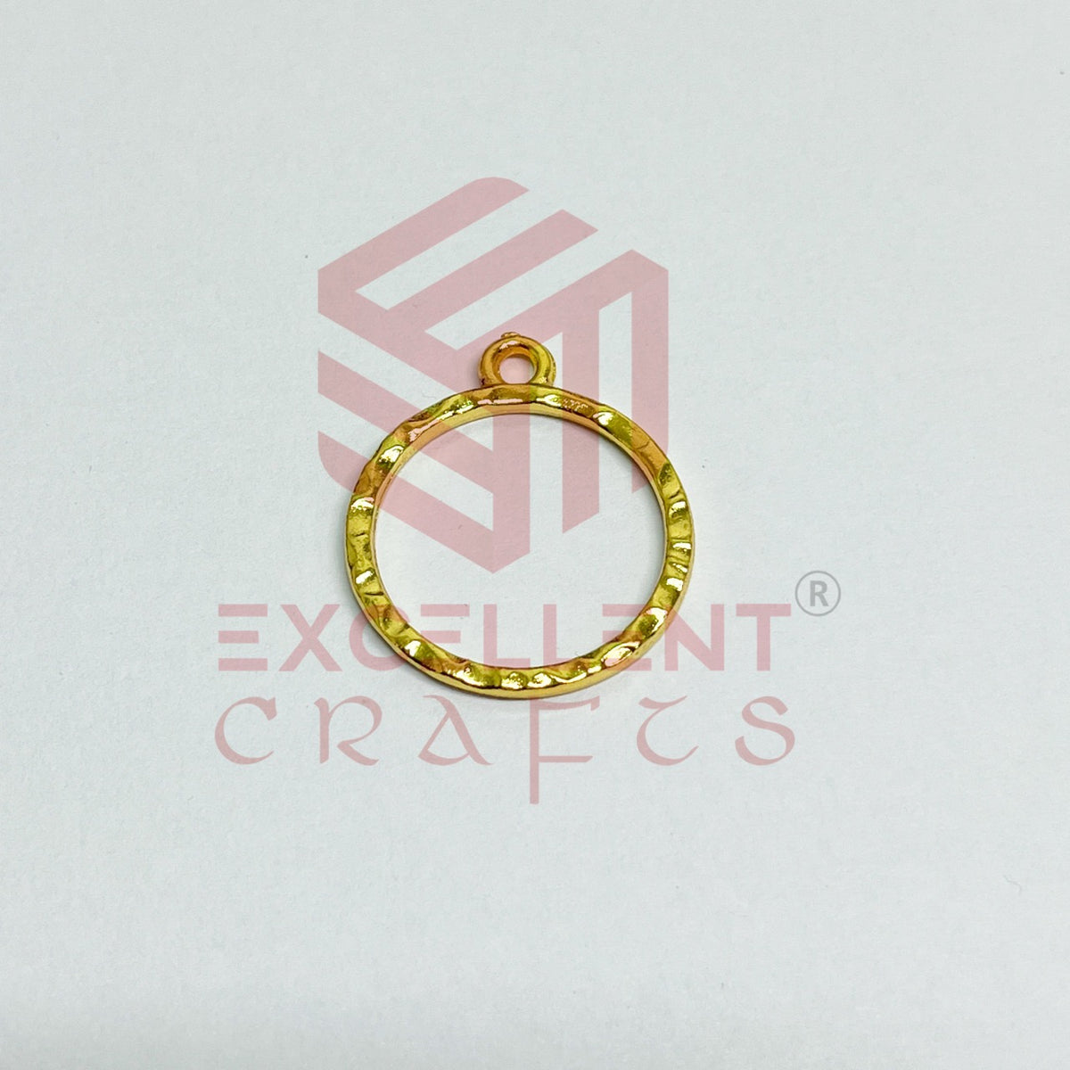Round Shape Geometric Texture Pendant Bezel