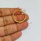 Round Shape Geometric Texture Pendant Bezel