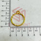 Round Shape Geometric Texture Pendant Bezel